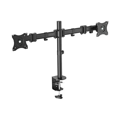 Afbeelding van Digitus DA 90349 Monitor tafelbeugel 2 voudig 38,1 cm (15) 68,6 (27) Zwart Draaibaar, In hoogte verstelbaar, Kantelbaar, Zwenkbaar, Roteerbaar, Staand