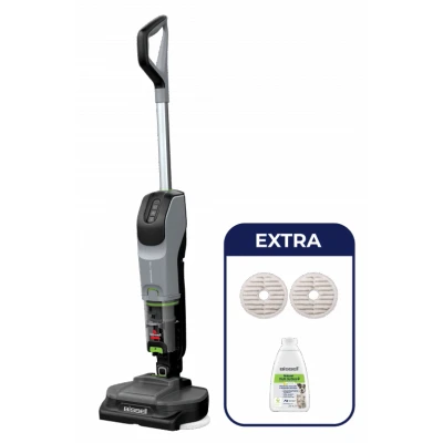 Afbeelding van BISSELL SpinWave + Vac Select Vloerreiniger Draadloze Stofzuiger met Dweilfunctie Vlekkenreiniger voor Harde Vloeren Snoerloze Steelstofzuiger 2 in 1 Vacuum Cleaner Huisdiervriendelijke Reinigingsmachine 3893N