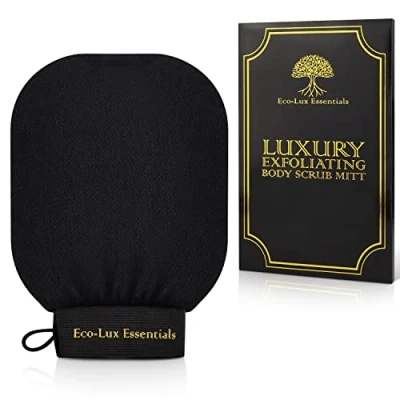 Afbeelding van Eco Lux Body Scrub Handschoen, Dieptereiniger, Verwijdering van Dode Huid, Zacht voor Bad Douche Huidverzorging Mannen Vrouwen