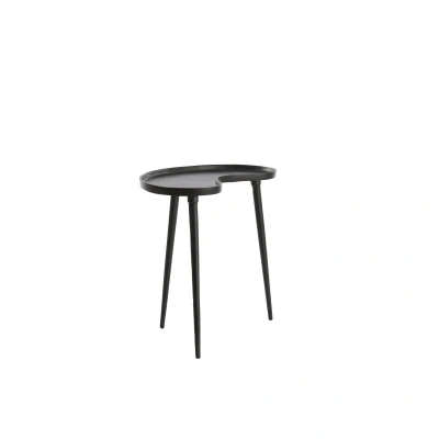 Afbeelding van Light &amp; Living Bijzettafel Lienz 53 x 30cm Mat Zwart