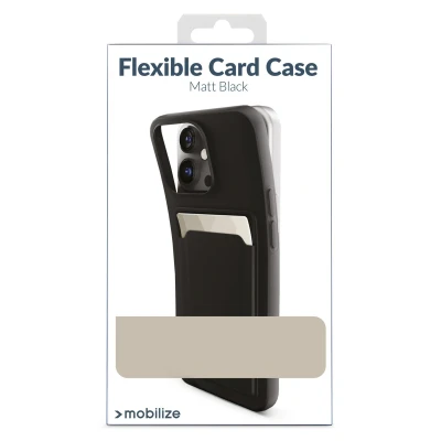 Afbeelding van Mobilize Cardcase TPU Back Cover Zwart Apple iPhone 13 Pro Max