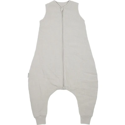 Afbeelding van Meyco baby Uni winter slaapoverall jumper pre washed hydrofiel greige 92cm