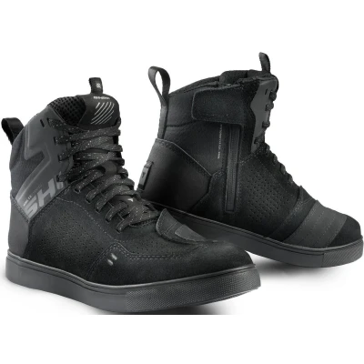 Afbeelding van SHIMA REBEL 2.0 Motorschoenen voor heren, van geventileerd leer met bescherming, antislipzool, enkelsteun, ritssluiting aan de zijkant, bikerlaarzen (heren, geventileerd, zwart