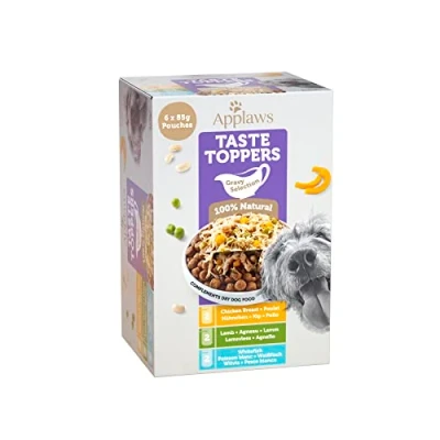 Afbeelding van 6x85g Applaws Taste Toppers Probeerverpakking Saus Hondenvoer nat