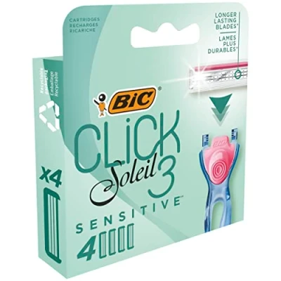 Afbeelding van Bic Click Soleil 3 Sensitive Navulling 4ST