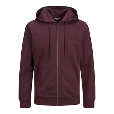 Afbeelding van Jack &amp; Jones Jjeholmen Sweatshirt met ritssluiting Hood Noos herenjas, Rood (Port Royale/Reg)