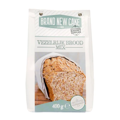 Afbeelding van BrandNewCake Vezelrijk Broodmix 400g. Glutenvrij