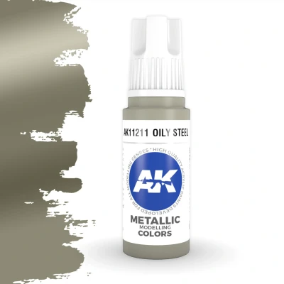 Afbeelding van Oily Steel Metallic Modelling Colors 17ml AK11211