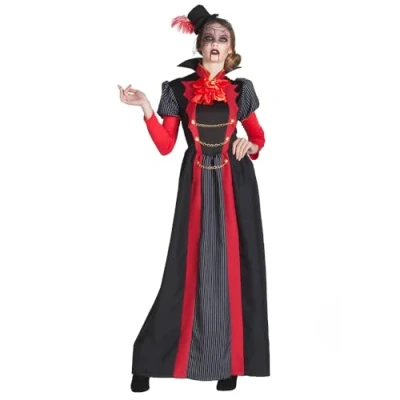 Afbeelding van Boland Kostuum Vampire Emyra (M/L) Volwassenen Vampier Halloween Horror