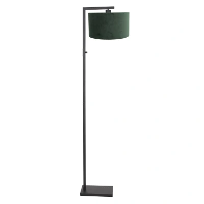 Afbeelding van Steinhauer Vloerlamp Stang H 160 cm groene kap zwart