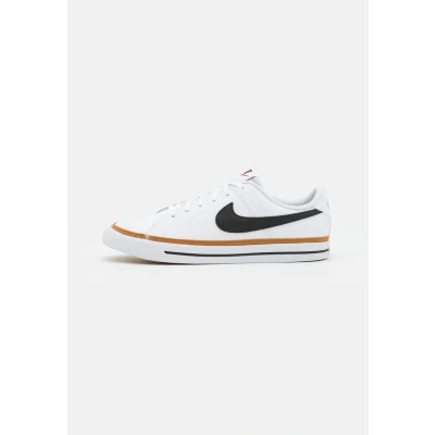 Afbeelding van NIKE Sportswear Court Legacy (GS) Sneakers laag voor kinderen, Maat: 37.5, White/black/desert ochre/light brown Leer en textiel