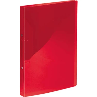 Afbeelding van Kangaro ringband A4 2 rings PP transparant rood K 58190621