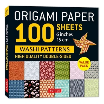 Afbeelding van Origami Paper 100 sheets Washi Patterns 6&quot; (15 cm)