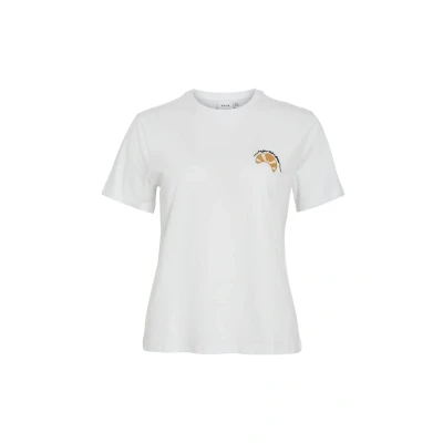 Afbeelding van VILA Vinora NOOS Tshirt print Bright white, Dames, Maat: Medium, white