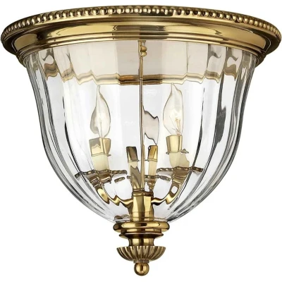 Afbeelding van Hinkley LED Plafondlamp Cambridge 3X E14 Max 40W Dimbaar Burnished Brass