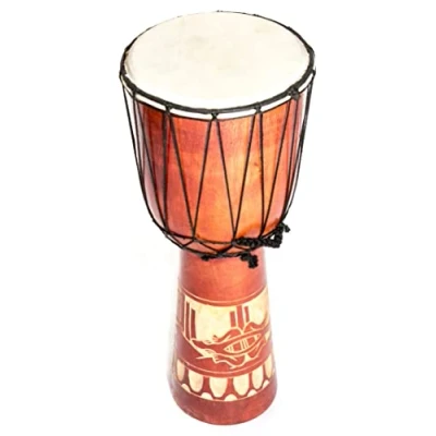 Afbeelding van Djembé Bongo 50 cm houten trommel Darbuka Good Sound Gecko