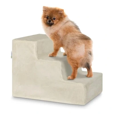 Afbeelding van Houten Huisdierentrap Timmy Beige 46 x 36 34 cm