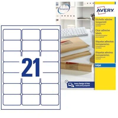 Afbeelding van Avery J8560 25 printeretiket