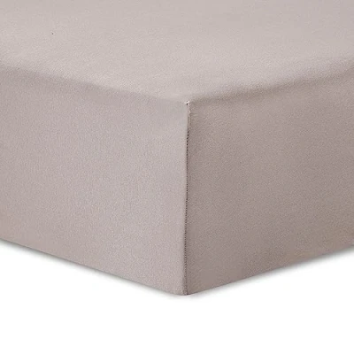 Afbeelding van VISION Hoeslaken Jersey katoen Rekbaar, zacht en perfecte pasvorm 140 x 200cm met 30cm hoekhoogte voor 1persoons bed Beige 100%