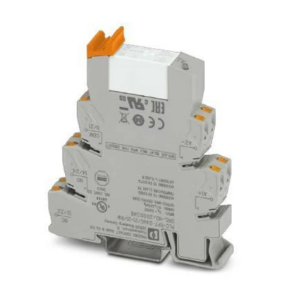 Afbeelding van Phoenix Contact PLC RPT 24UC/21 21/RW Relaismodule Nominale spanning: 24 V/DC Schakelstroom (max.): 6 A 2x wisselcontact 1 stuk(s)