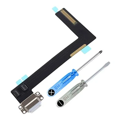 Afbeelding van MMOBIEL Dock connector compatibel met iPad Air 2 (2014) / 6 (2018) Flex kabel oplaadpoort vervanging incl. schroevendraaier wit