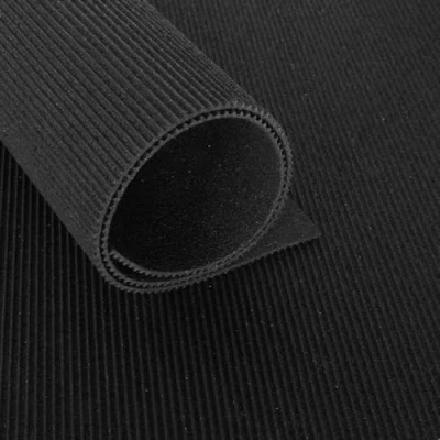 Afbeelding van Gerecyclede rubbermat op rol Fijne ribbel 3 mm Breedte 40 cm per strekkende meter