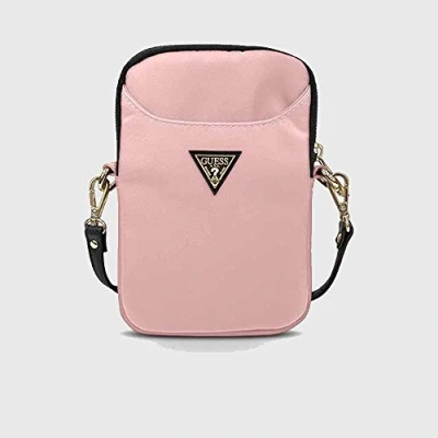 Afbeelding van Guess Nylon Triangle Logo Schoudertas Roze