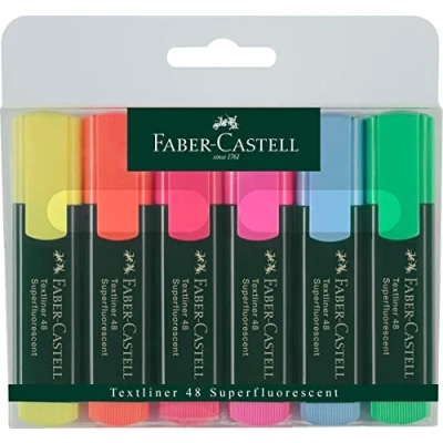 Image de Faber Castell surligneur &quot;TEXTLINER 48 Refill&quot; , Etui de 6