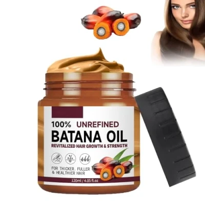 Afbeelding van Bio batana Oil for Hair Growth Ongeraffineerde olie uit Honduras, voor gezonder, dikker en voller haar (1 stuk)