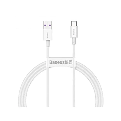Afbeelding van Baseus Superior Series USB A naar C 66W Fast Charging Wit 1m