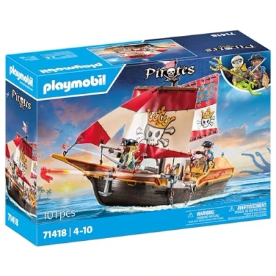 Image de Playmobil Les pirates 71418 Chaloupe des