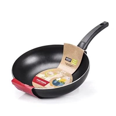 Afbeelding van Moneta Gea Wokpan Ø 28 cm Gerecycled Aluminium Zwart