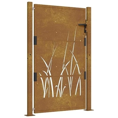 Afbeelding van Poort grasontwerp 105x155 cm cortenstaal