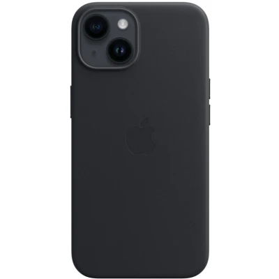 Afbeelding van Apple Magsafe Leren Back Cover Zwart iPhone 14