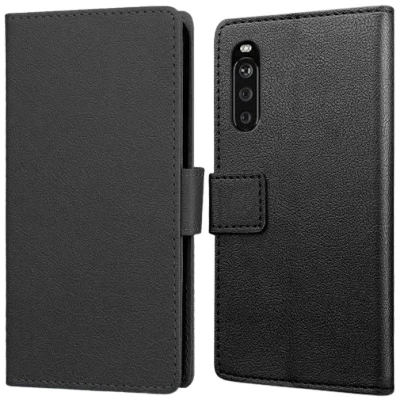 Afbeelding van Just in Case PU leer Book Zwart Sony Xperia 10 III