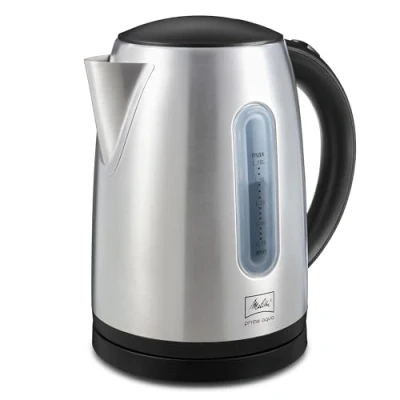 Afbeelding van Melitta Waterkoker, verlichte schaal, inhoud 1,7 l, Prime Aqua, zwart/roestvrij staal, 1018 02