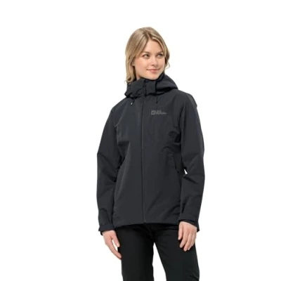 Afbeelding van Jack Wolfskin Fernblick 2L W Regenjas, Dames, Maat: XL, Black