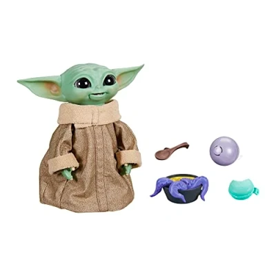 Image de Peluche interactive Star Wars Mandalorian Goûter de Grogu Animatronic Exclusivité Fnac