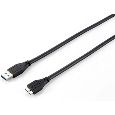 Afbeelding van USB 3.0 A to Micro B Cable Equip 128397 Black 1,8 m