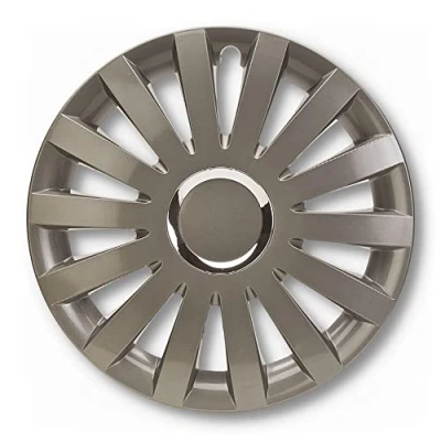 Afbeelding van Albrecht Auto Zubehör 17 inch grijze wieldoppen voor stalen velgen Sail kunststof met gelaagde lak in originele verpakking Made EU