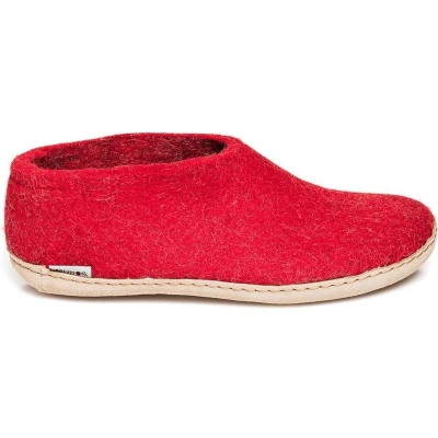 Afbeelding van Glerups Schoen met leren zool Rood 36