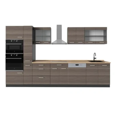 Afbeelding van Vicco Complete keukeneenheid R Line, Edel grijs/antraciet, 350 cm zonder werkblad