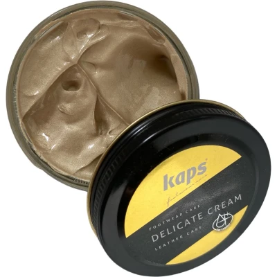 Afbeelding van Kaps Schoencreme schoensmeer verzorgt het leer en geeft glans (404) Platinum 50ml