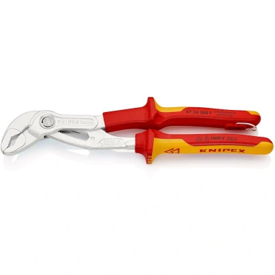 Image de KNIPEX 87 26 250 T Pince Cobra pour pompe à eau VDE TT chromée, isolée avec enveloppes multi composants et crochet de fixation 2