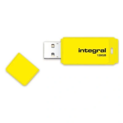 Image de Clé USB 2.0 Flash Drive Integral Néon Jaune 128 Go