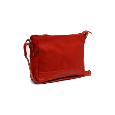 Afbeelding van The Chesterfield Brand Leren Schoudertas Rood Weimar