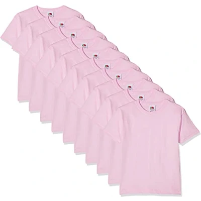 Afbeelding van Fruit of the Loom Kids 10 stuks T shirt voor jongens (10 stuks), Roze (Light Pink)