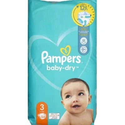Afbeelding van Pampers Baby Dry Luiers Maat 3 (6 10 kg) 54 stuks