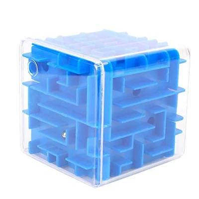 Afbeelding van Labyrinth Bordspel, interactief speelgoed, familie, tafelspellen, bordspellen, cadeau voor kinderen vanaf 3 jaar (blauw)