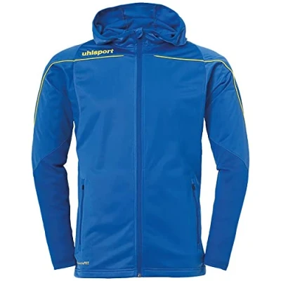Afbeelding van Uhlsport Stream 22 Trainingsjas Met Capuchon Kind Azuur Blauw Limoen Geel Maat 140